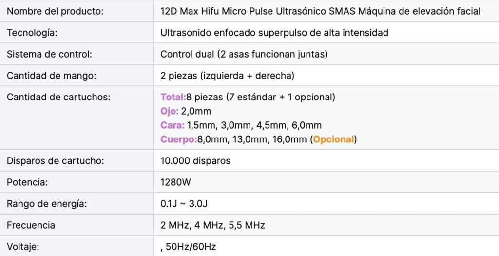 12D-Max HIFU